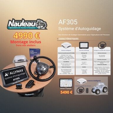Pack Autoguidage GPS RTK ALLYNAV AF305  Précision 2,5cm  SANS ABONNEMENT