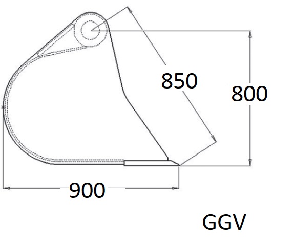 GODET GRAND VOLUME 240CM ATTELAGE EURO