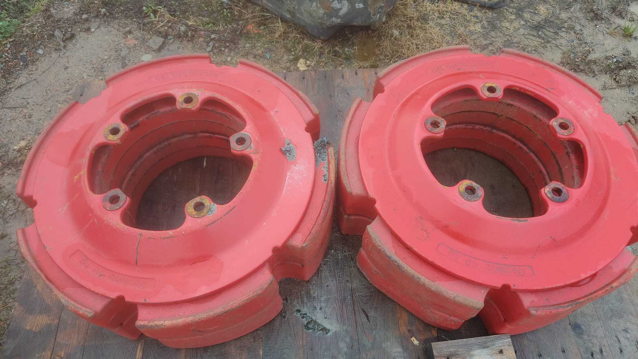 Masses Fendt 640kg par roues