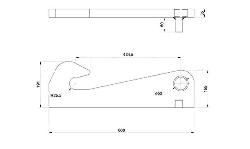 Attelage à souder Claas Scorpion - Kramer - Weidemann