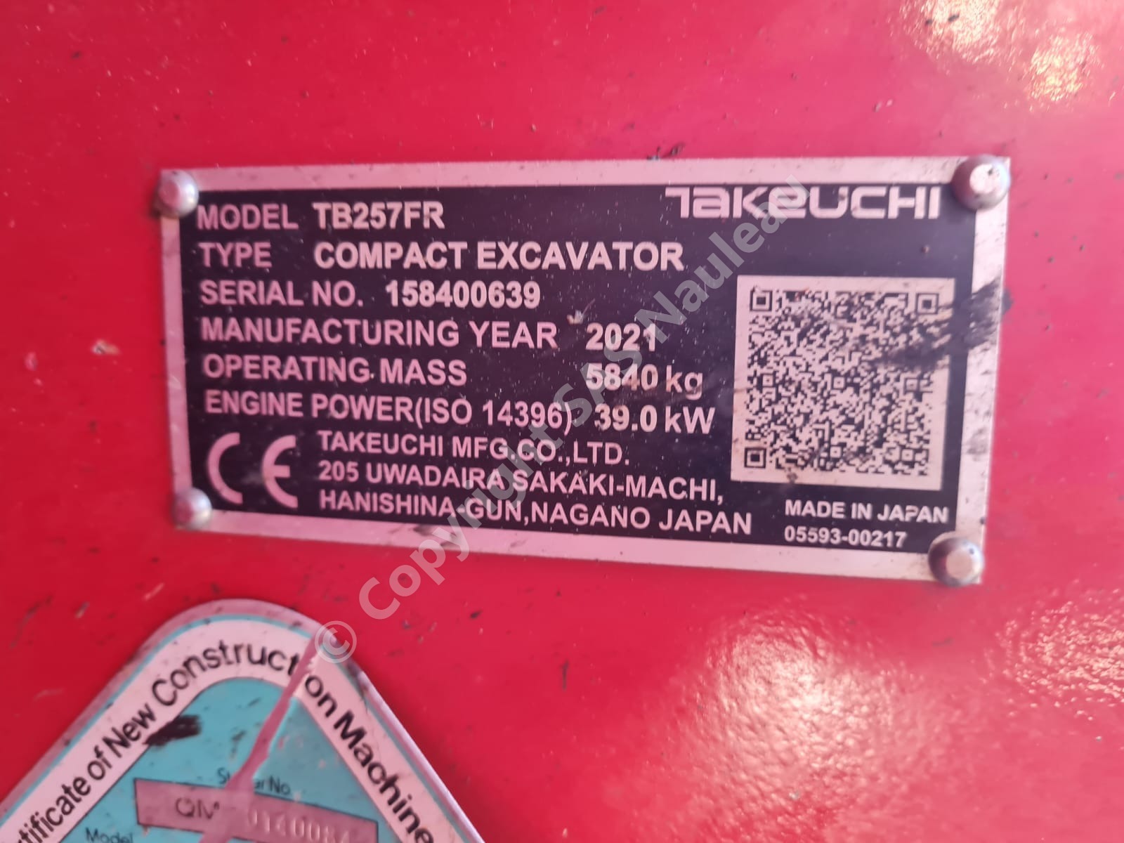 TAKEUCHI TB257FR