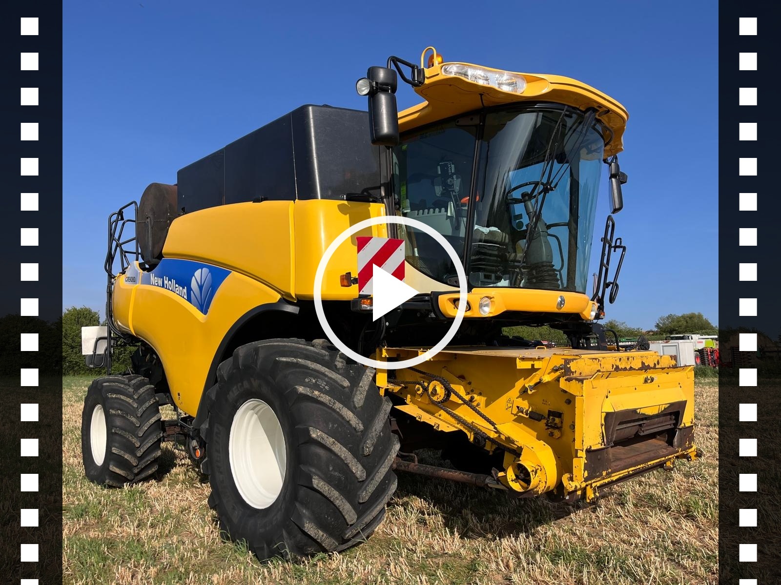MOISSONEUSE BATTEUSE-OCCASION-NEW HOLLAND-CR9080-6301-PHOTO VIDEO