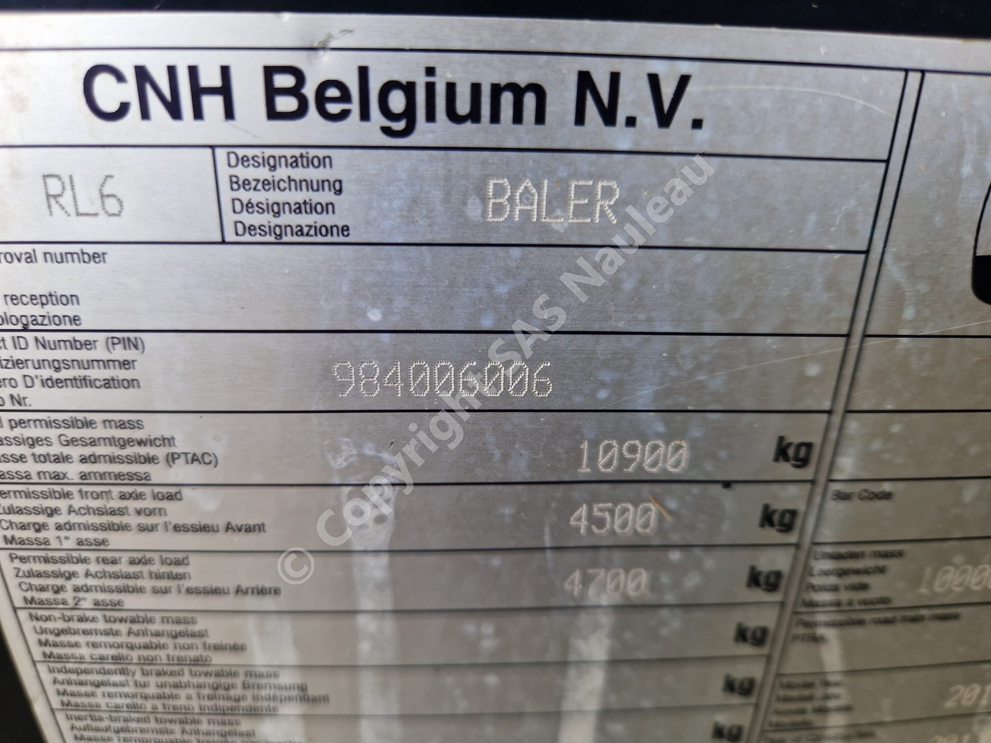 NEW HOLLAND BB1290 CROP CUTTER