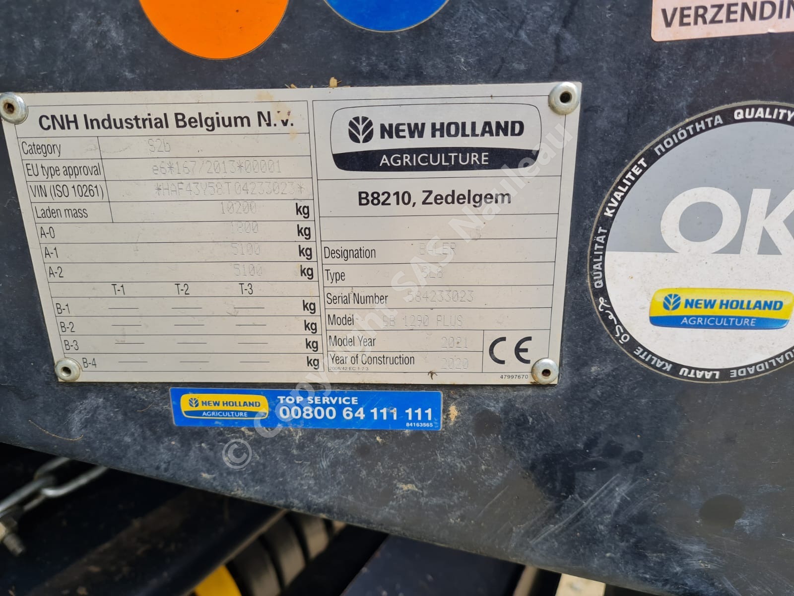 NEW HOLLAND BB1290 PLUS