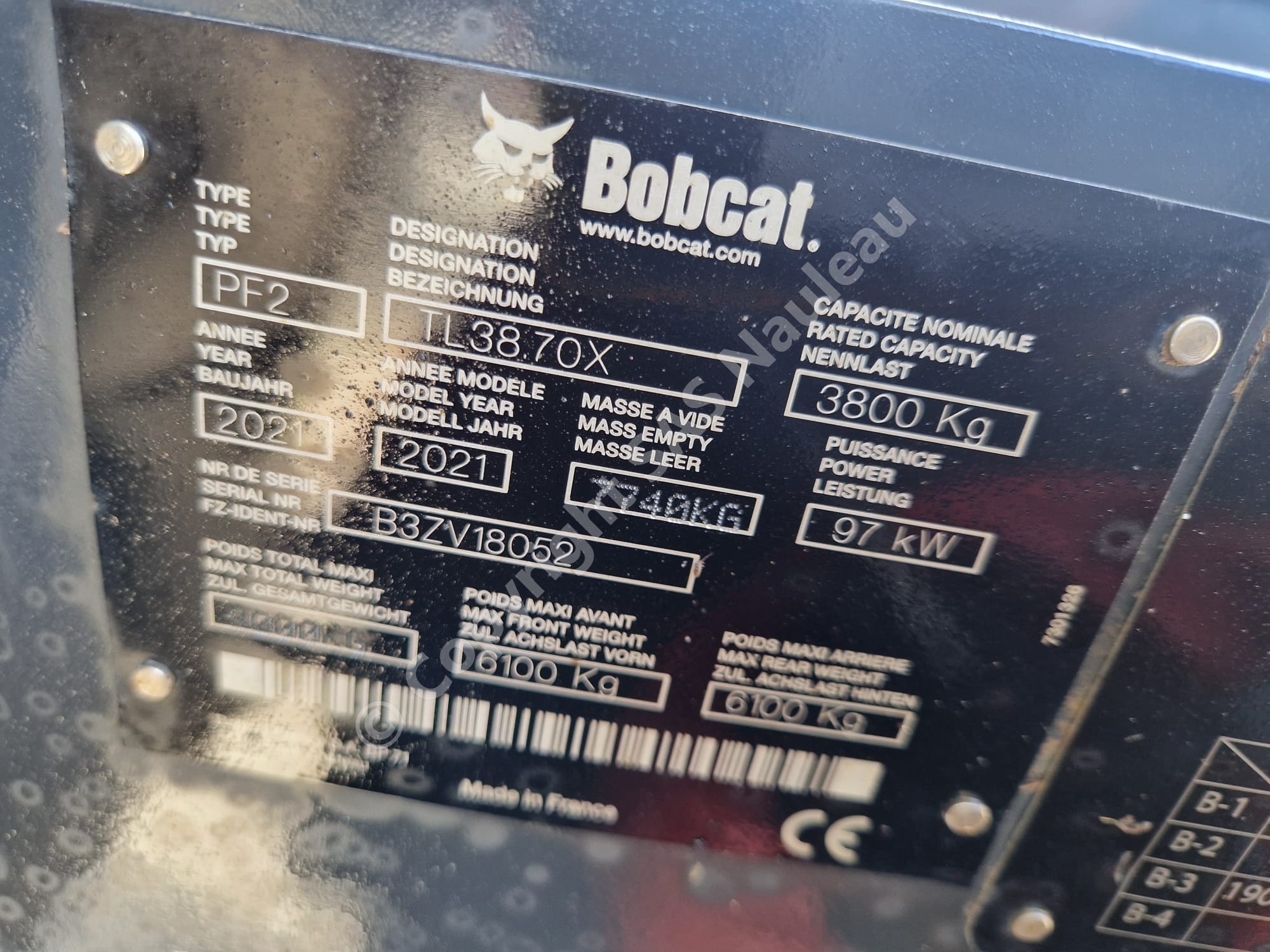 BOBCAT TL38.70HF AGRI